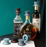 Drankfles Stoppers - Zwart, Donkerblauw, Lichtblauw -